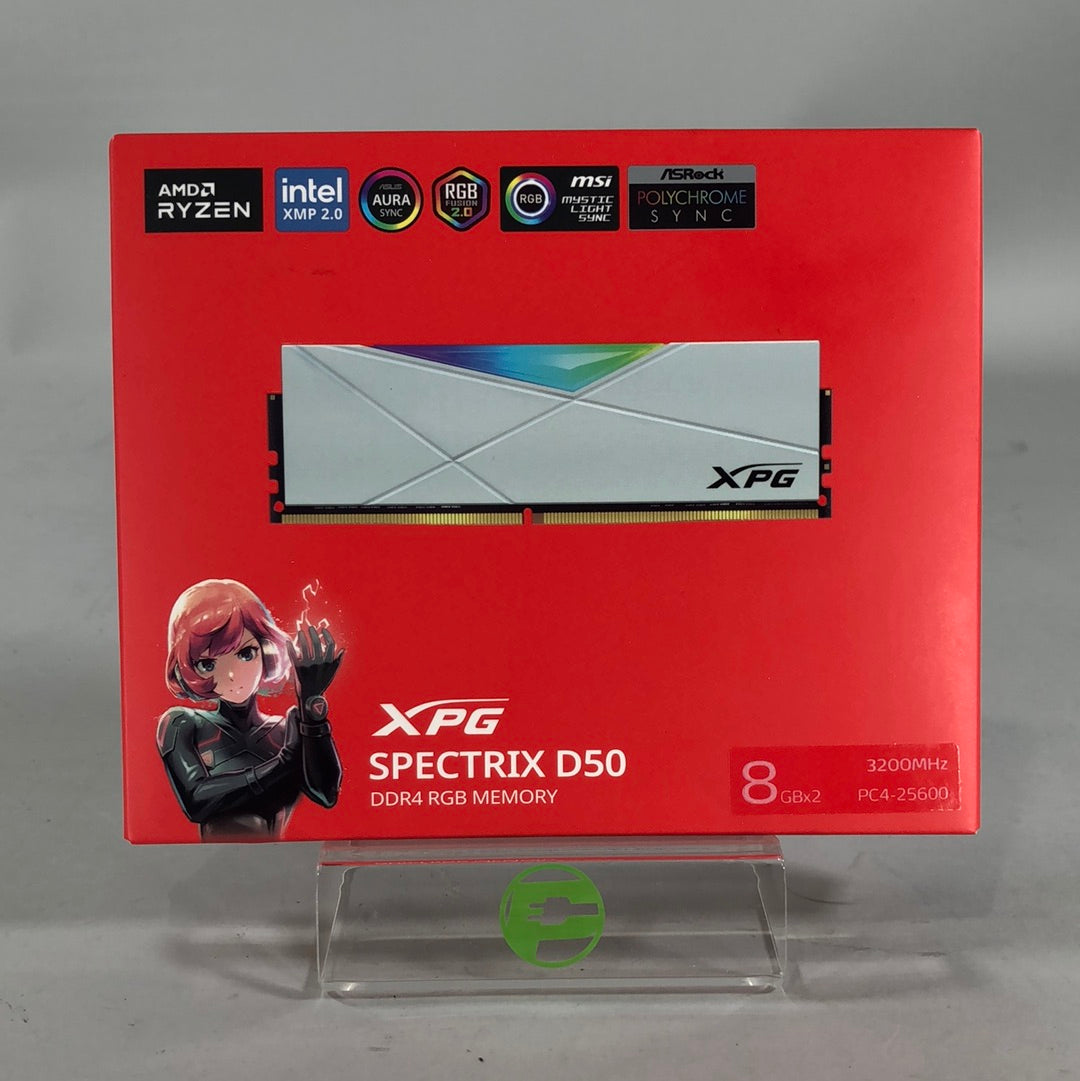 New XPG Spectrix D50 16GB (2x8GB) DDR4 3200MHz PC4-25600