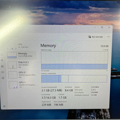 HP ZBook Studio G4 8265NGW 15.6" i7-7700HQ 12GB RAM 512GB SSD Quadro M1200