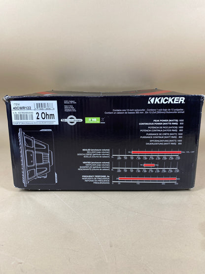 New Kicker Camp R Subwoofer 40cwr122