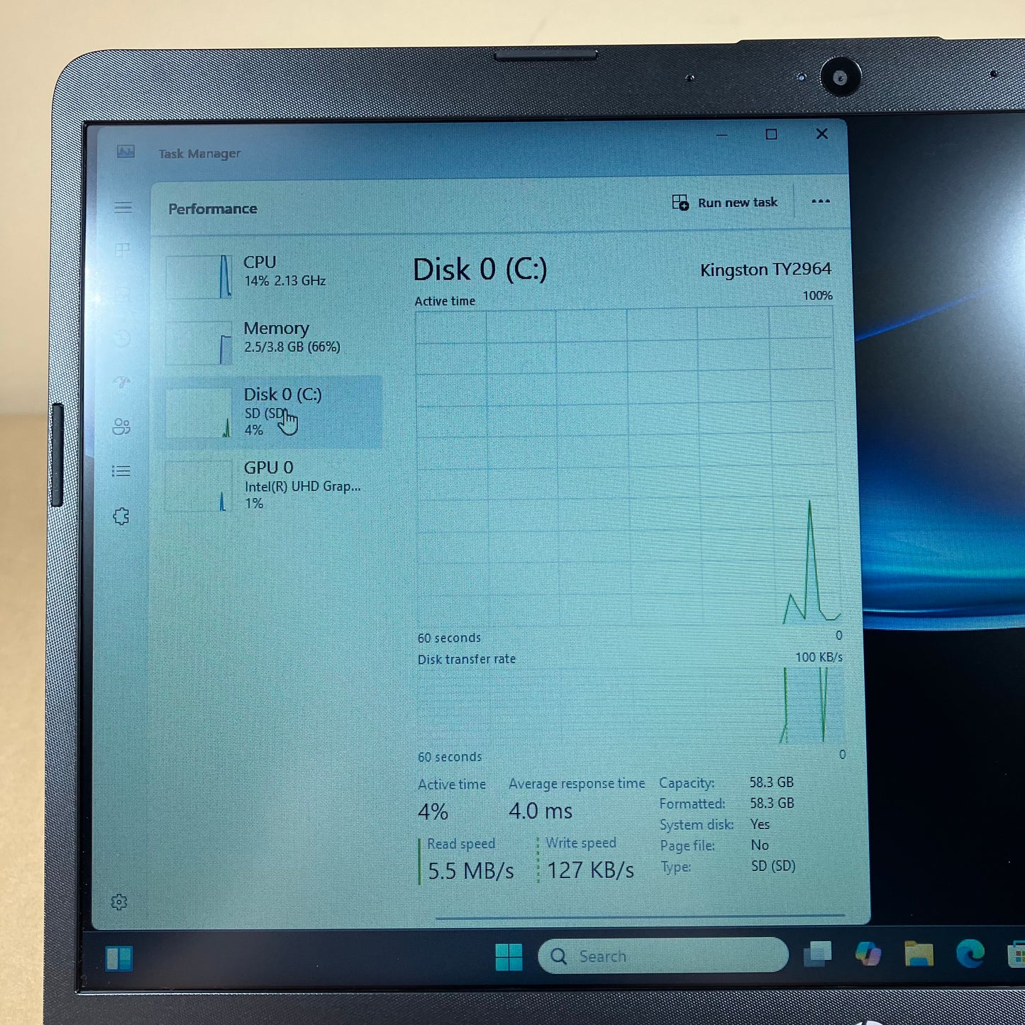 HP Laptop 14-CF2112WM 14" Celeron N4120 1.1GHz 4GB RAM 64GB SSD