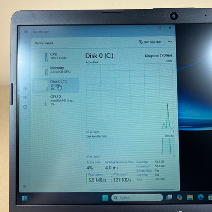 HP Laptop 14-CF2112WM 14" Celeron N4120 1.1GHz 4GB RAM 64GB SSD