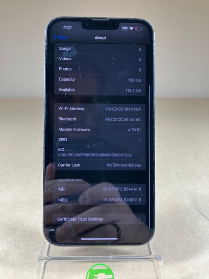 Unlocked Apple iPhone 13 Pro Max 128GB Graphite MLKL3LL/A