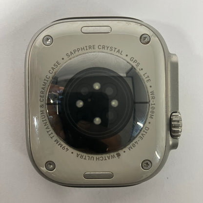 Unlocked Apple Watch Ultra 49MM Natural Titanium Black Solo Loop MQET3LL/A