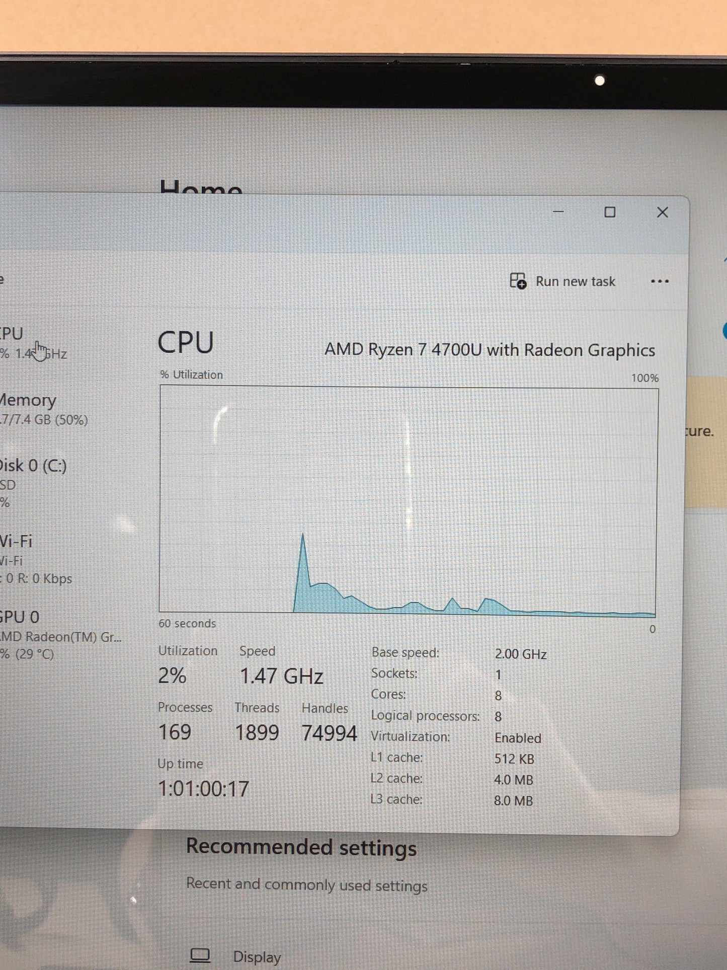 HP Envy x360 AMD Ryzen 7 4700U 2.00GHz 8GB RAM 512GB SSD 15m-ee0023dx