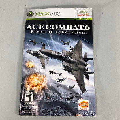 Ace Combat 6 Fires of Liberation (Microsoft Xbox 360, 2007) Complete In Box