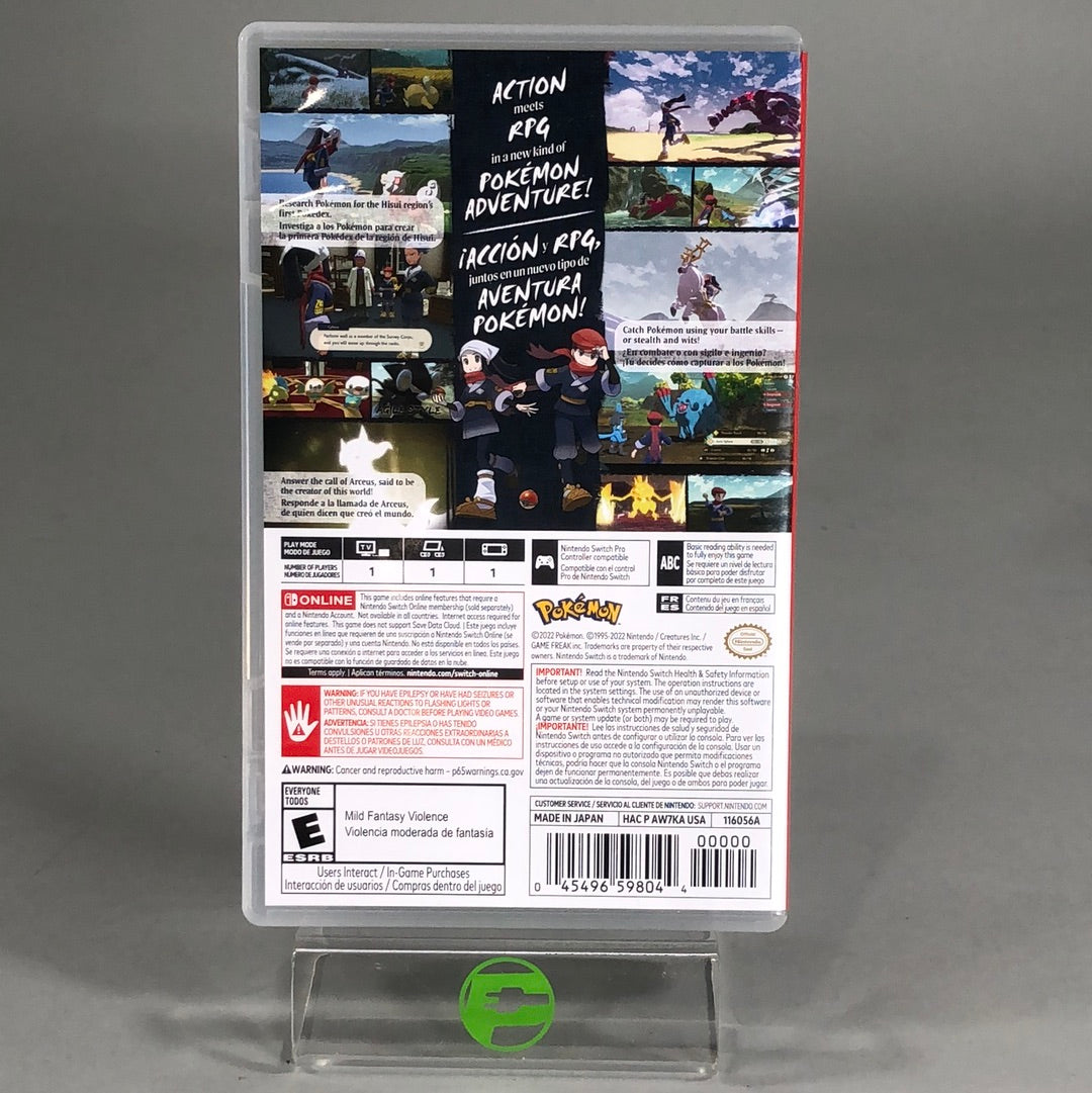 Pokemon Legends: Arceus (Nintendo Switch, 2022)