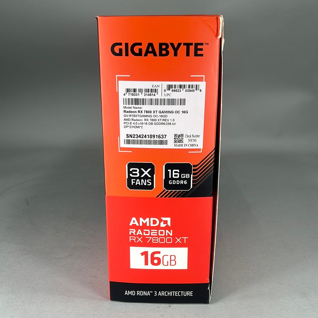 Gigabyte Radeon RX 7800XT 16GB GDDR6 Graphics Card