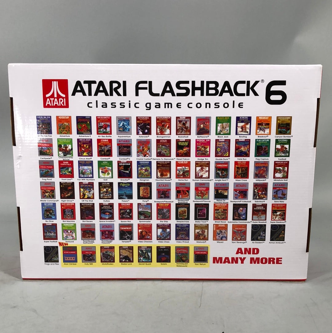New Atari Flashback 6 Classic Game Console
