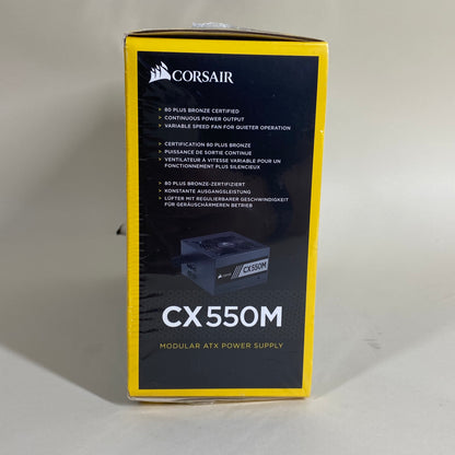 New Corsair CX550M 80 Plus Bronze 550W Power Supply