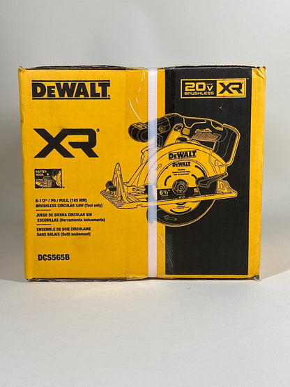 New DeWalt DCS565B 20V MAX 6 1/2" Cordless Brushless Circular Saw