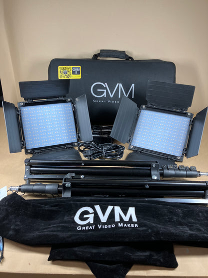 GVM Lights Photography Lights 800D-RGB Count of 2