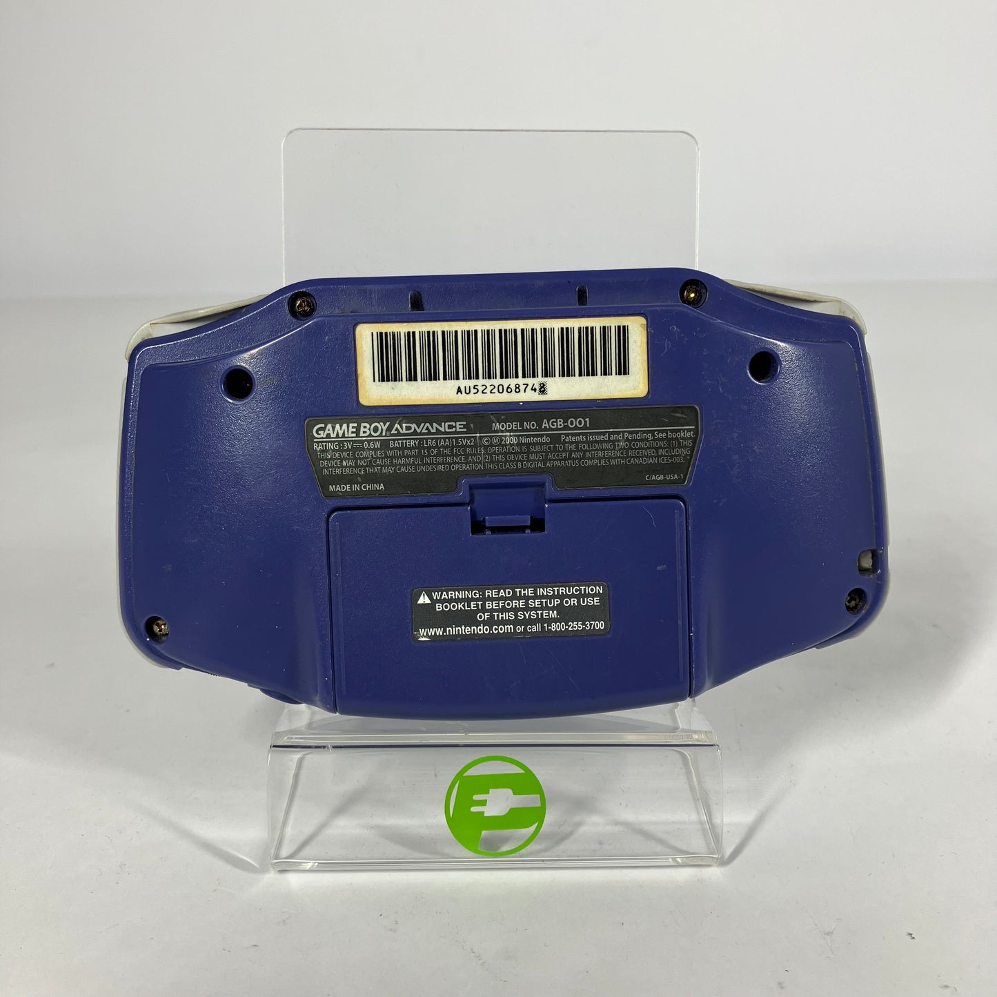 Nintendo Game Boy Advance Handheld Game Console Only AGB-001 Blue