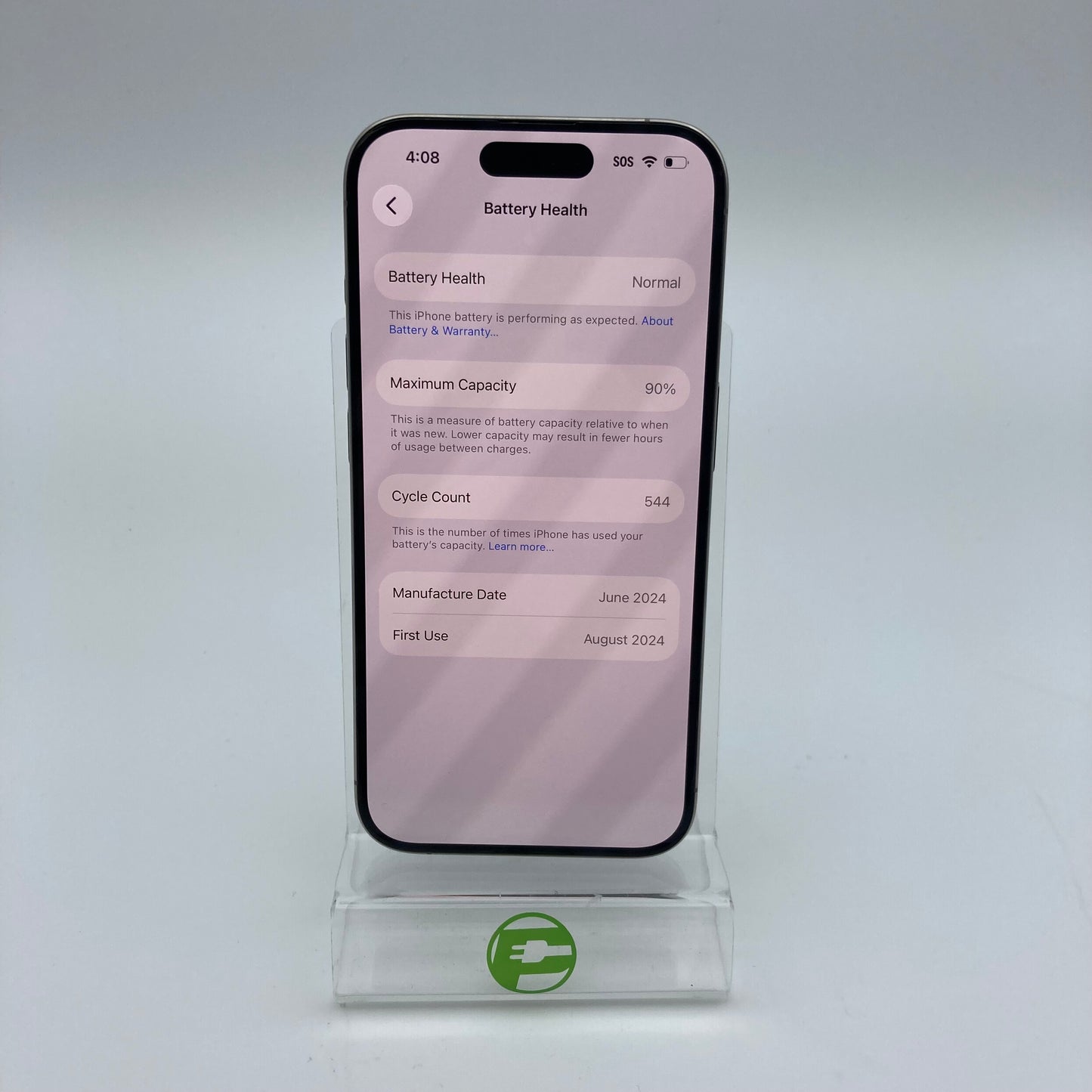 Factory Unlocked Apple iPhone 15 Pro 128GB Natural Titanium MTQP3LL/A