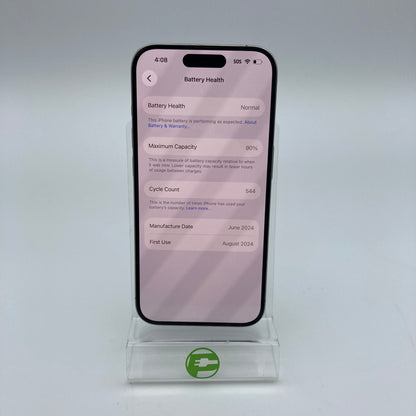 Factory Unlocked Apple iPhone 15 Pro 128GB Natural Titanium MTQP3LL/A