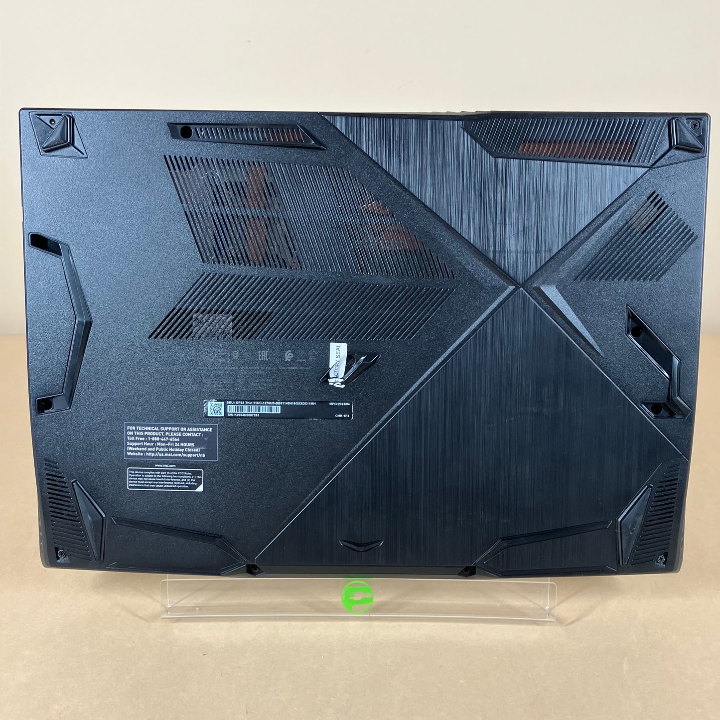MSI Thin GF63 11UC-1276US-BB51140H16GXXDX11MH 15.6 i5-11400H 16GB 512GB RTX 3050