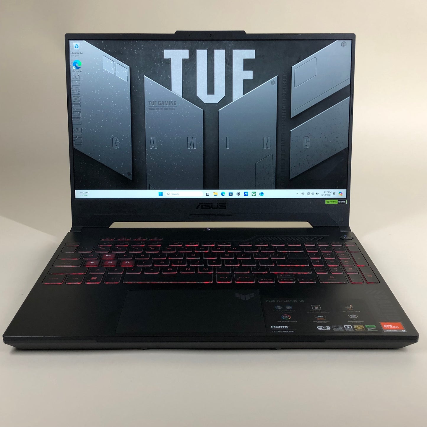 ASUS TUF Gaming A15 Ryzen 9 7940HS 4.0GHz 16GB RAM 1TB SSD GeForce RTX 4060