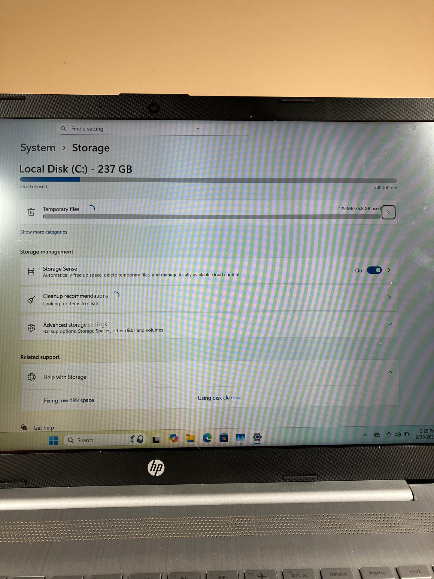 HP Laptop 15-DW3033DX 15.6" i3-1115G4 3.0GHz 8GB RAM 256GB SSD