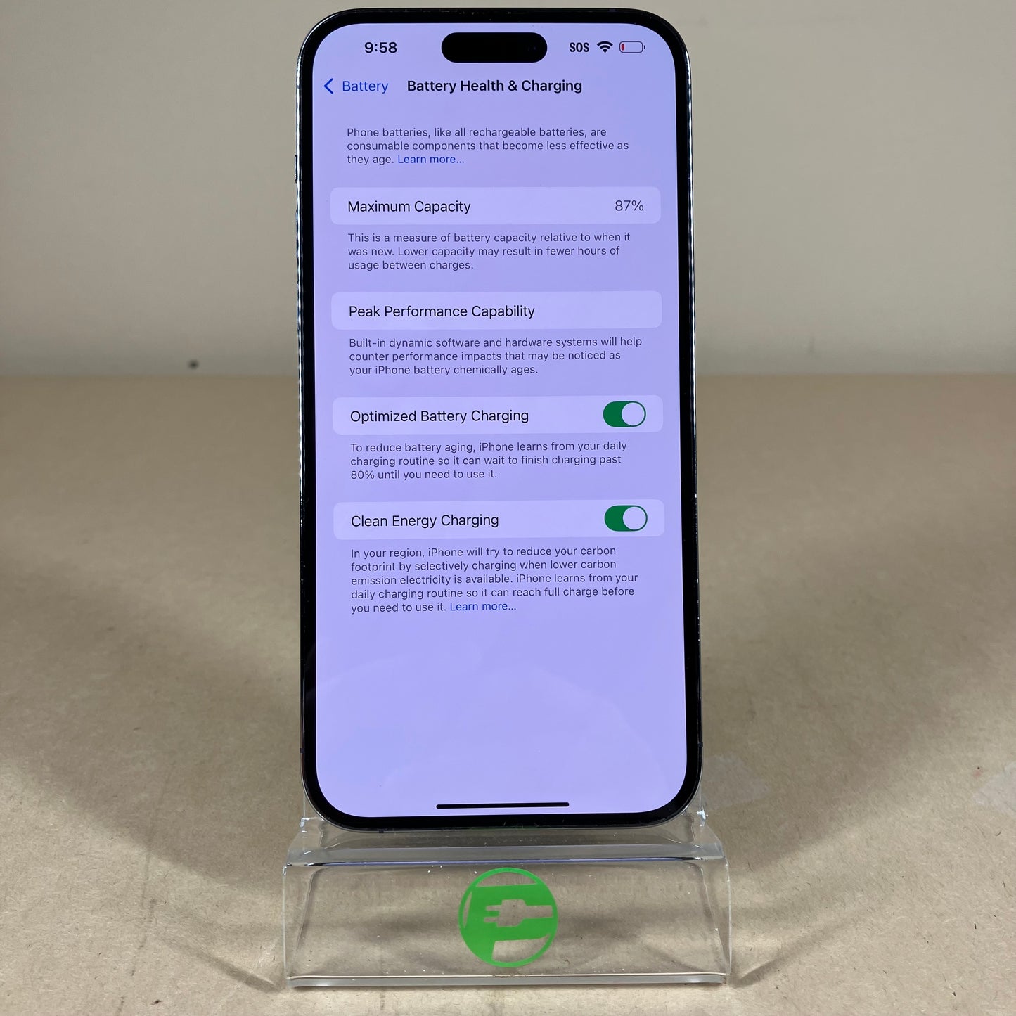 Unlocked Apple iPhone 14 Pro Max 128GB Deep Purple MQ8R3LL/A