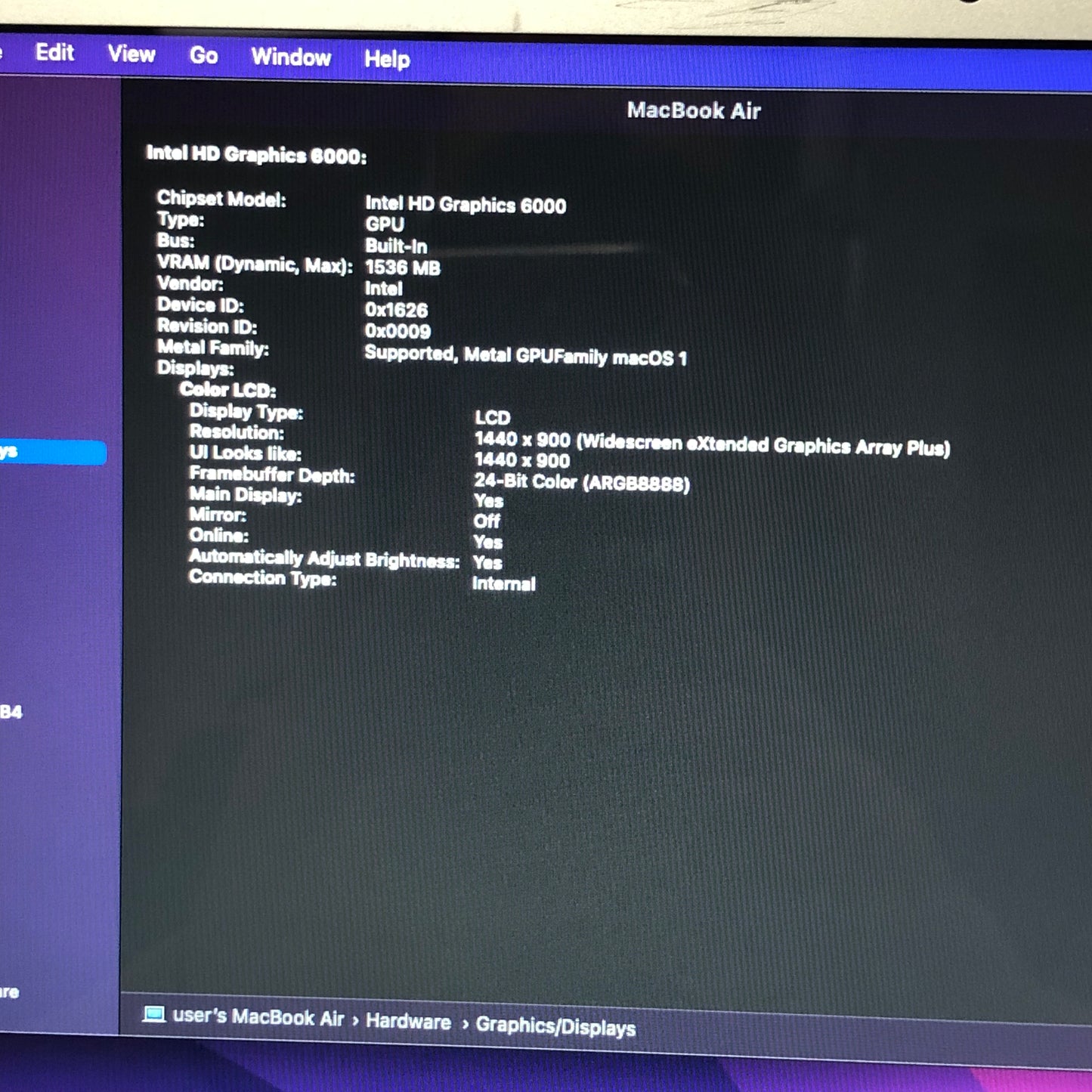 2015 Apple MacBook Air 13.3" i5 1.1GHz 4GB RAM 256GB SSD Silver A1466