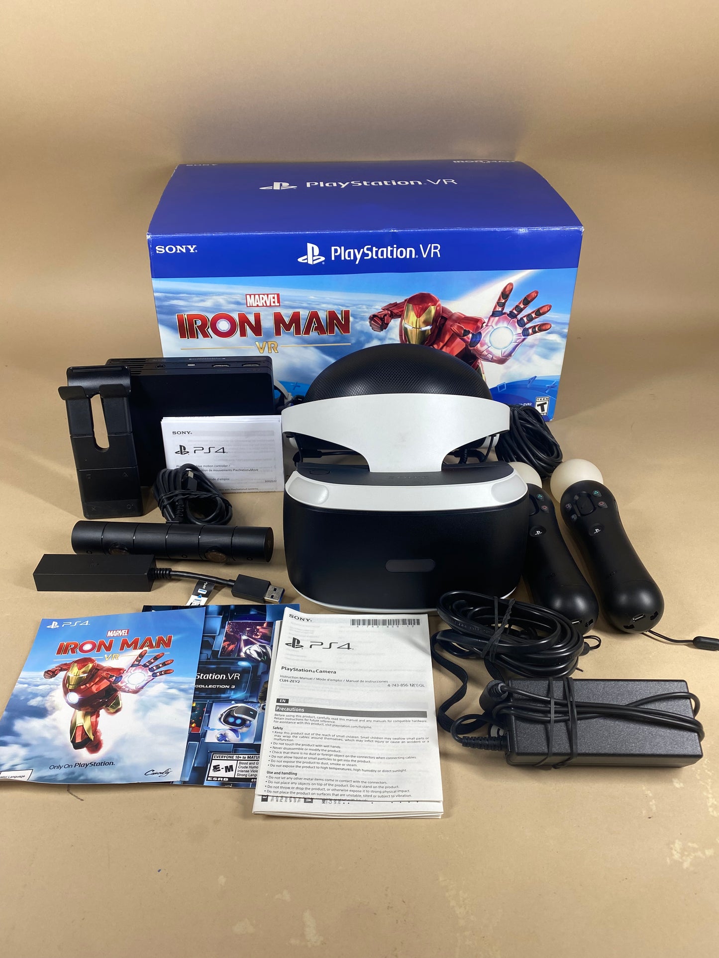 Sony Playstation 4 PS4 / Playstation 5 PS5 Virtual Reality VR Iron Man Bundle CUH-ZVR2