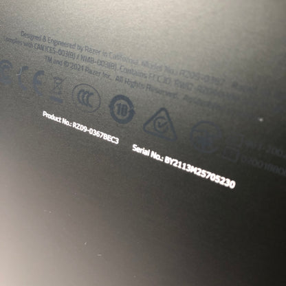 Razer Blade 15 Advanced RZ09-0367 15.6" i7-10875H 2.3GHz 16GB RAM 1TB SSD 