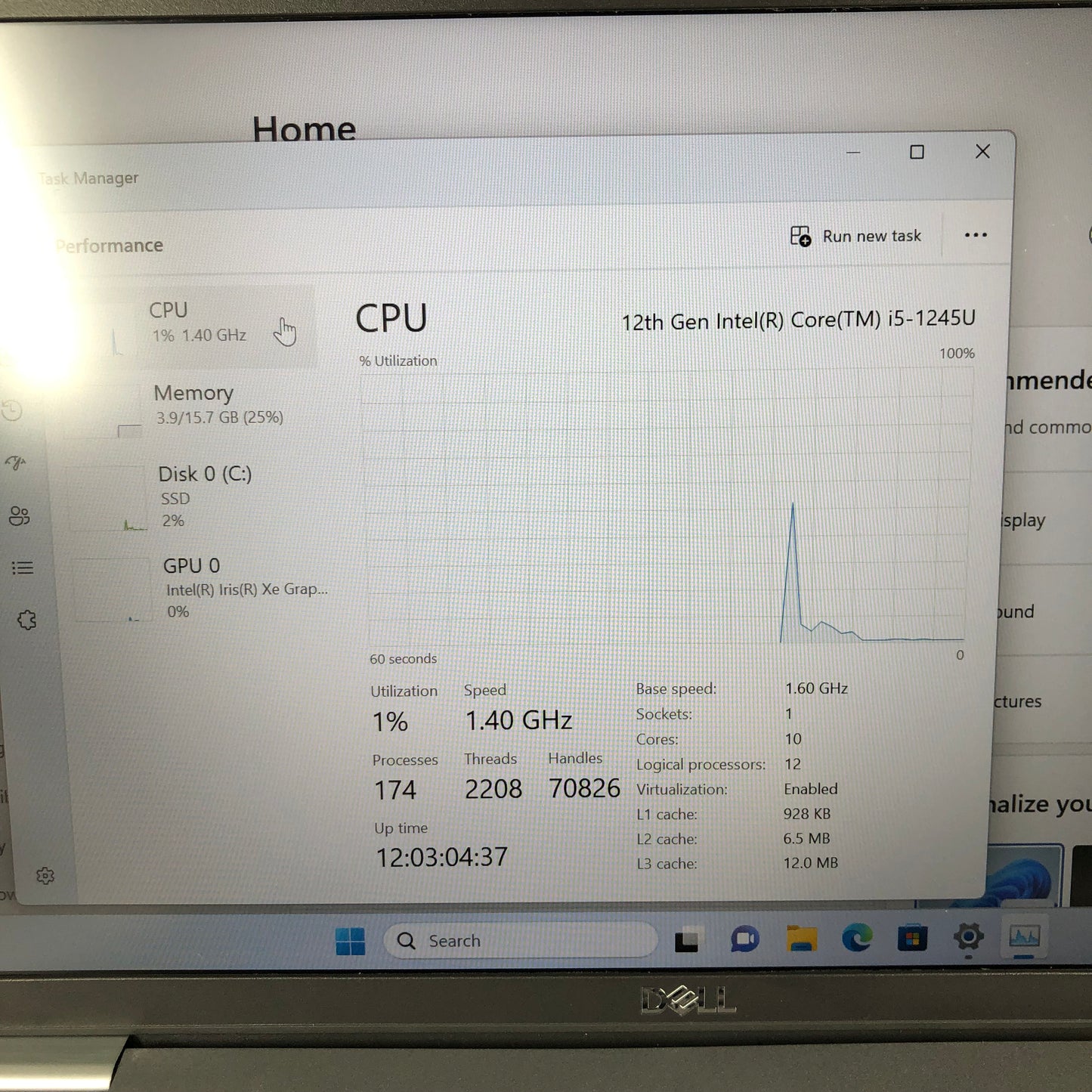 Dell Latitude 5430 14" i5-1245U 1.6GHz 16GB RAM 256GB SSD