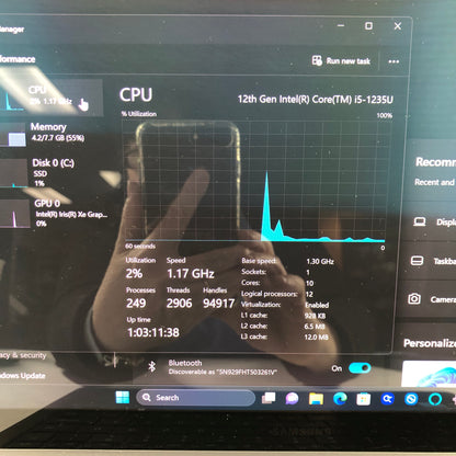 Samsung Galaxy Book 2 360 NP730QED 13.3" i5-1235U 1.3GHz 8GB RAM 256GB SSD