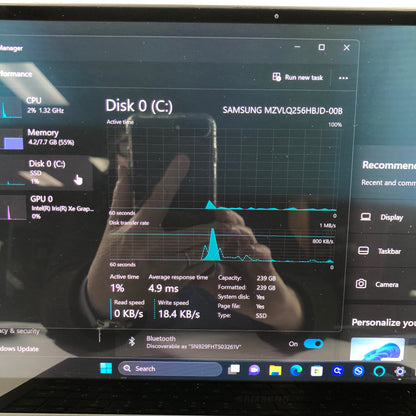 Samsung Galaxy Book 2 360 NP730QED 13.3" i5-1235U 1.3GHz 8GB RAM 256GB SSD