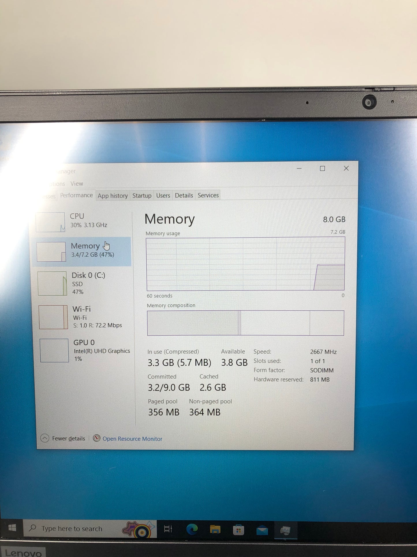 Lenovo Thinkpad E15 15" i5-10210U 1.60GHz 8GB RAM 256GB SSD