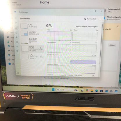 ASUS TUFGAMING A15 15.6" RYZEN 5 7537HS 3.3GHz 8GB RAM 512GB SSD GeForce RTX 2050