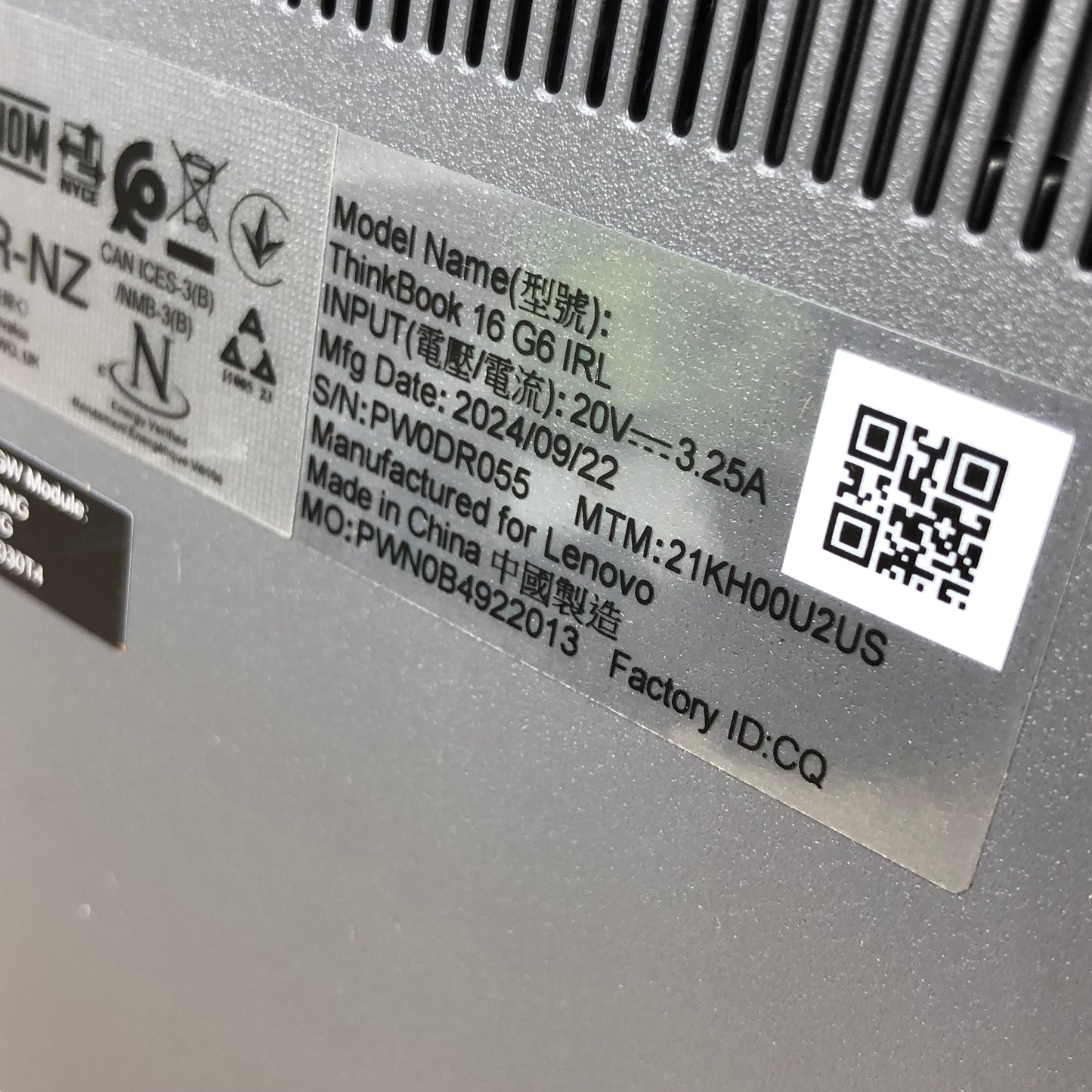 Lenovo ThinkBook 16 G6 IRL GEN 6 16" i7-1355U 1.7GHz 16GB RAM 2TB SSD