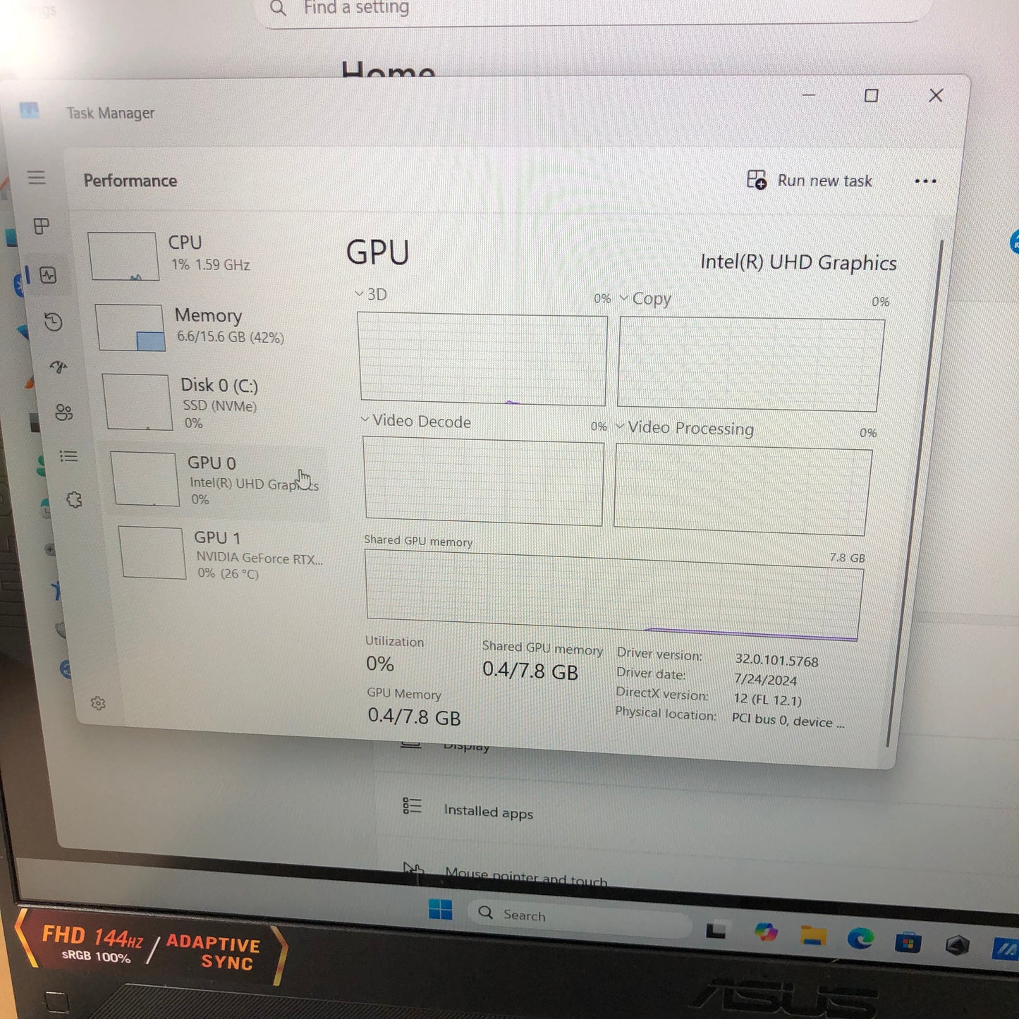 New Asus 15.6" i7-13620H 2.4GHz 16GB RAM 1TB SSD GeForce RTX 4060