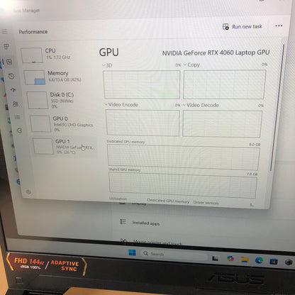 New Asus 15.6" i7-13620H 2.4GHz 16GB RAM 1TB SSD GeForce RTX 4060