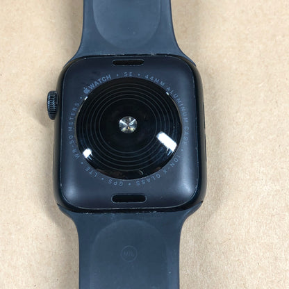 Unlocked Apple Watch SE 2nd Gen 44MM Black Aluminum Black Sport Band A2727