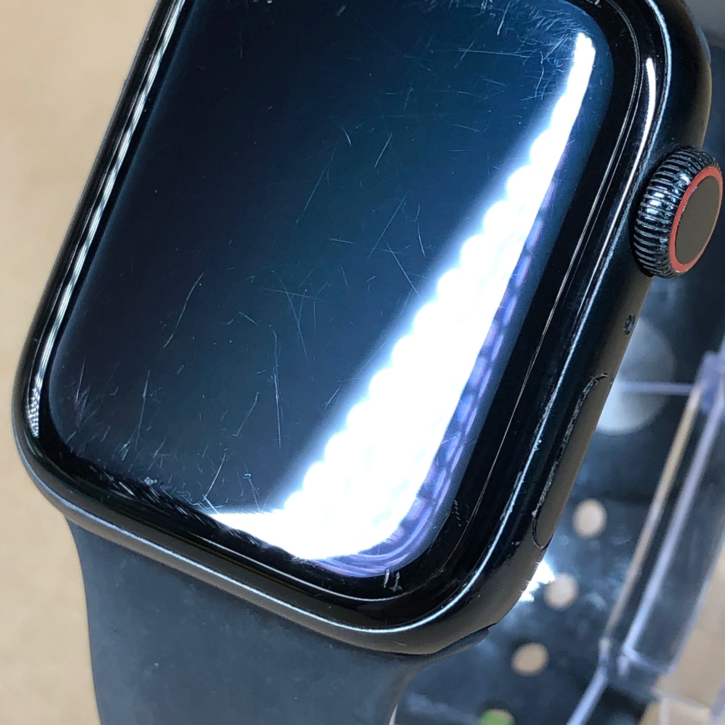 Unlocked Apple Watch SE 2nd Gen 44MM Black Aluminum Black Sport Band A2727