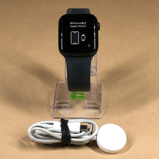 Unlocked Apple Watch SE 2nd Gen 44MM Black Aluminum Black Sport Band A2727