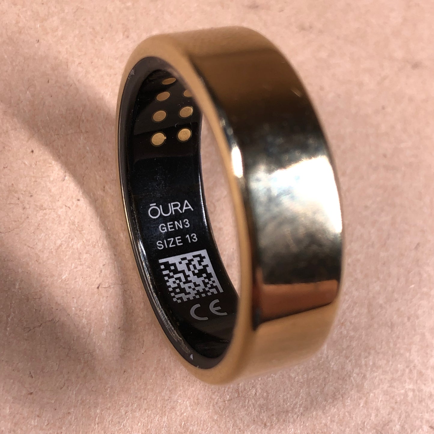Oura Ring Heritage Gold Gen 3 Size 13 Smart Ring