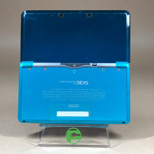 Nintendo 3DS Handheld Game Console Only CTR-001 Aqua Blue Charge Port