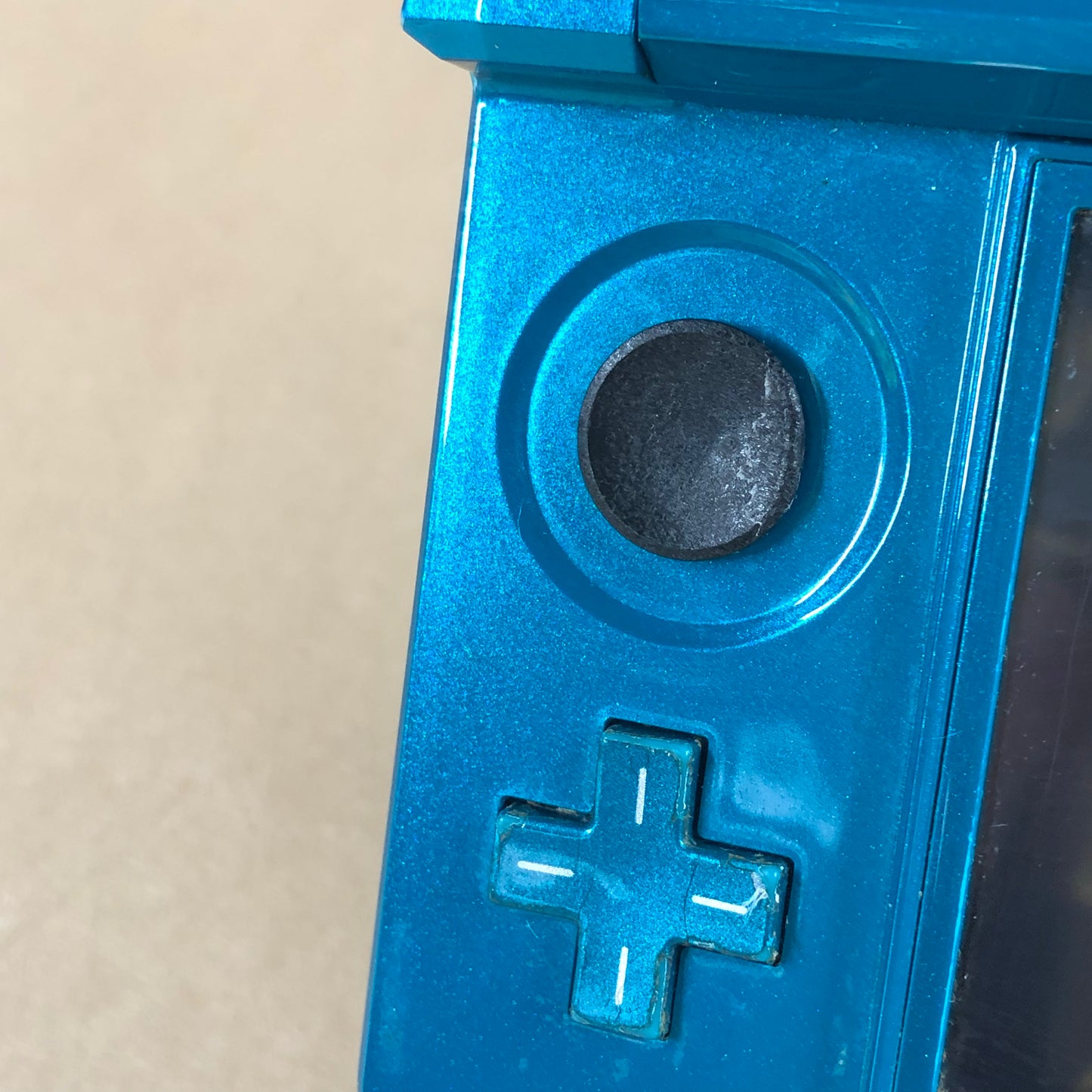 Nintendo 3DS Handheld Game Console Only CTR-001 Aqua Blue Charge Port