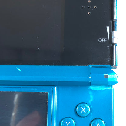 Nintendo 3DS Handheld Game Console Only CTR-001 Aqua Blue Charge Port