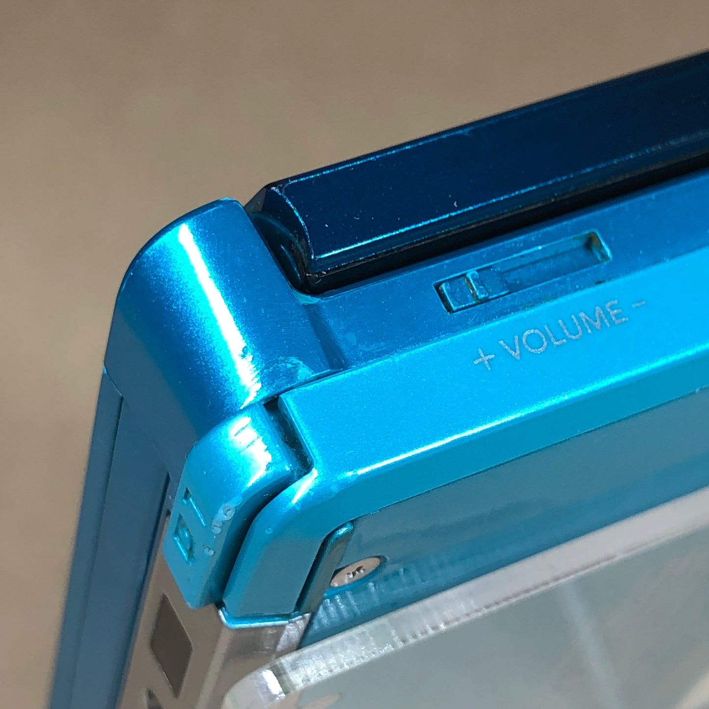 Nintendo 3DS Handheld Game Console Only CTR-001 Aqua Blue Charge Port