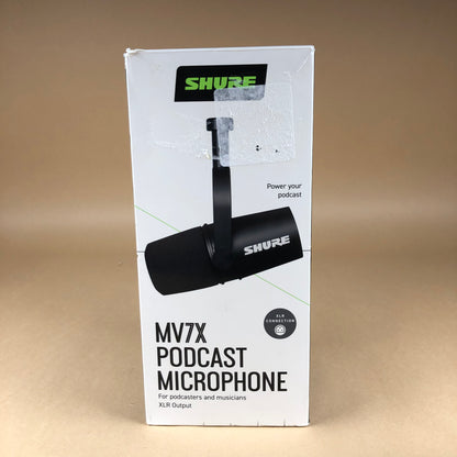 Shure MV7X 50 Hz to 16,000 Hz Podcast Microphone