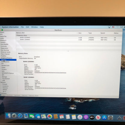 2017 Apple MacBook 12" Intel m3 1.2GHz 8GB RAM 256GB SSD Rose Gold A1534