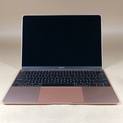 2017 Apple MacBook 12" Intel m3 1.2GHz 8GB RAM 256GB SSD Rose Gold A1534