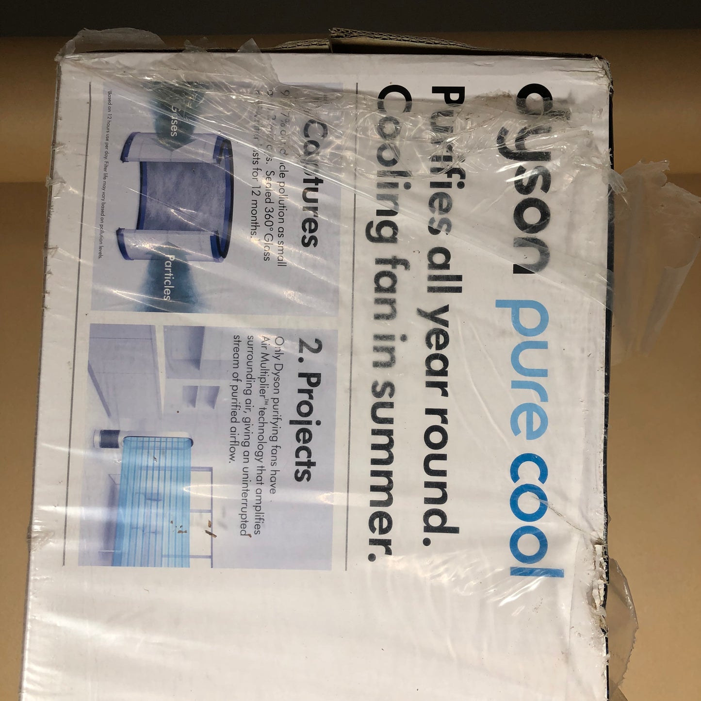 New Dyson Pure Cool  Air Purifier and Fan Tower TP01 White/Silver AM11