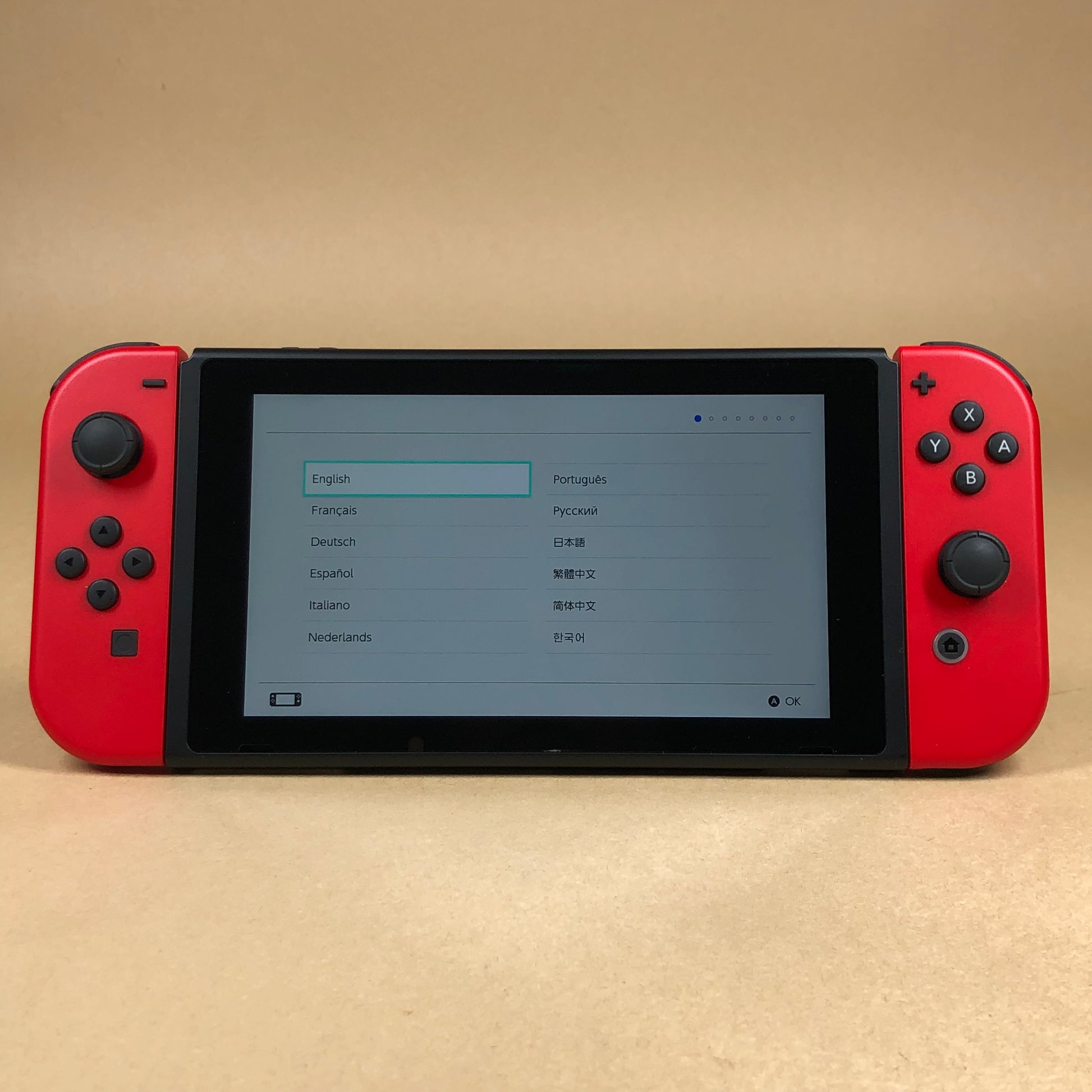 Nintendo Switch v2 Video Game Console HAC-001(-01) Mario Red Edition