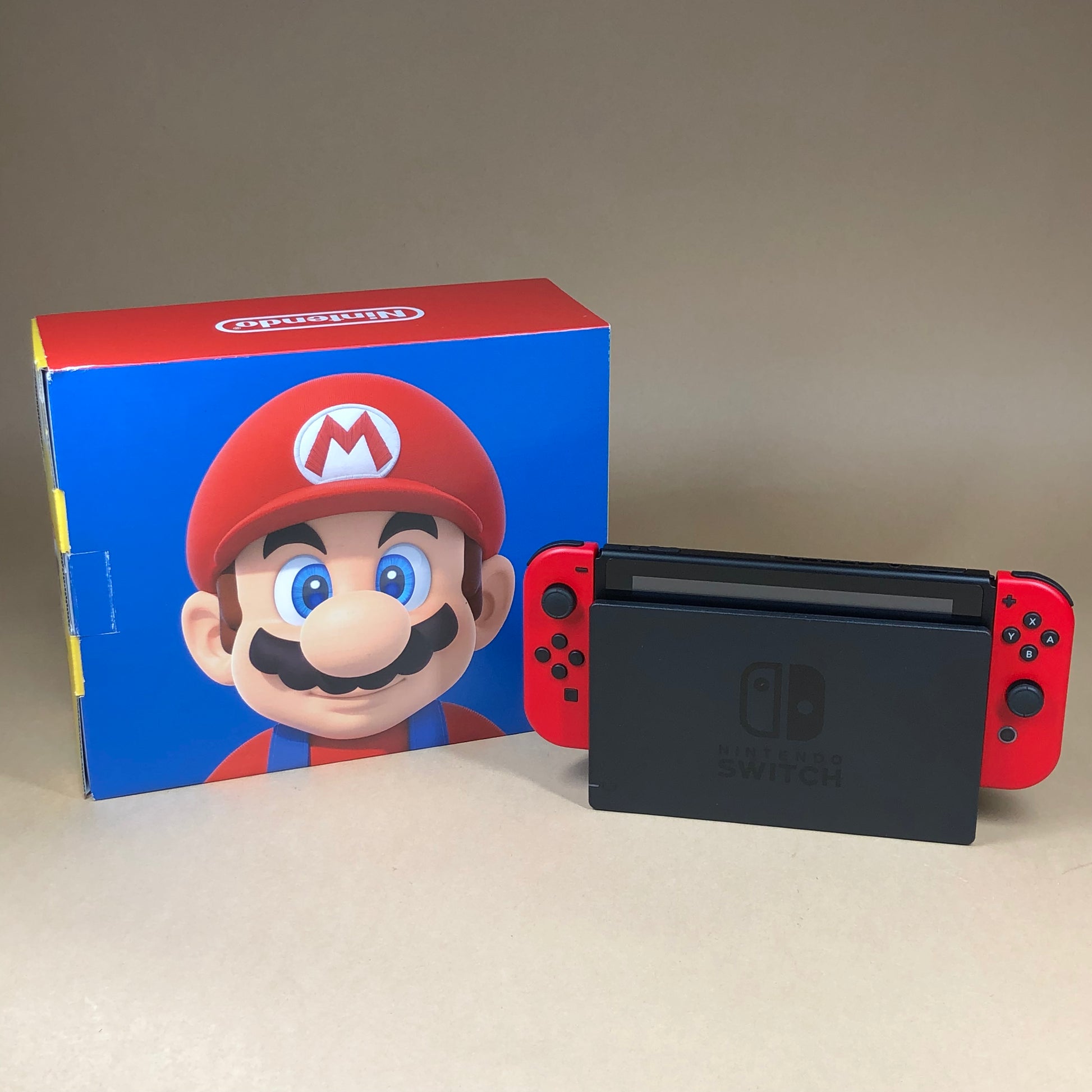 Nintendo Switch v2 Video Game Console HAC-001(-01) Mario Red Edition