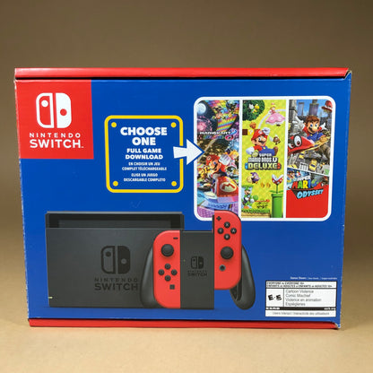 Nintendo Switch v2 Video Game Console HAC-001(-01)  Mario Red Edition
