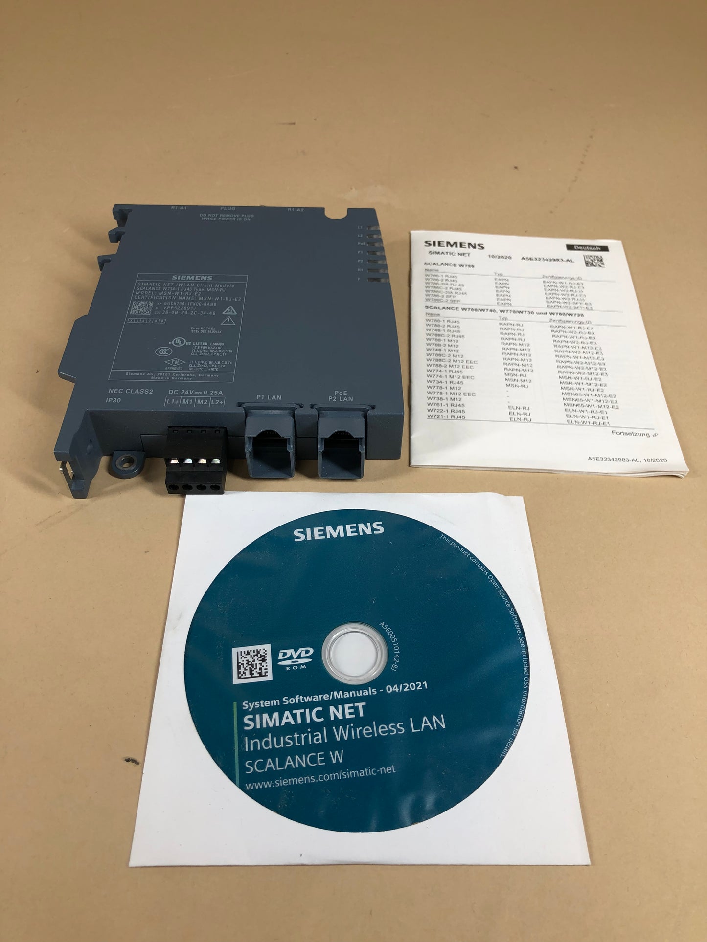 New Siemens 6GK5734-1FX00-0AB0 Client Module