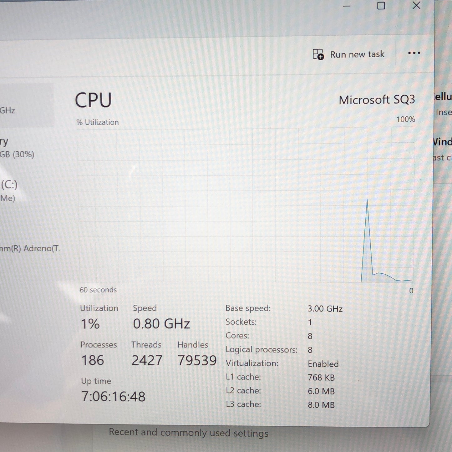 Microsoft Surface Pro 9 1997 13" SQ3 16GB RAM 256GB SSD SQ 3 Adreno 8CX Gen 3